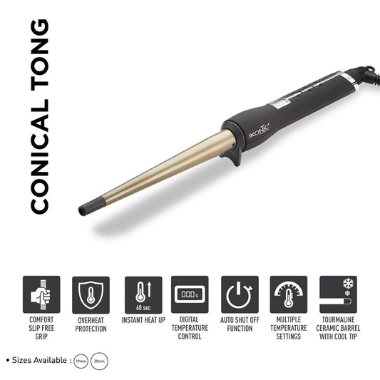Ikonic CNT-19 mm Conical Tong / Electric Hair Curler