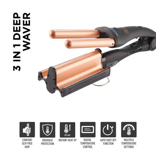 Ikonic 3 in 1 Deep Waver and Crimper