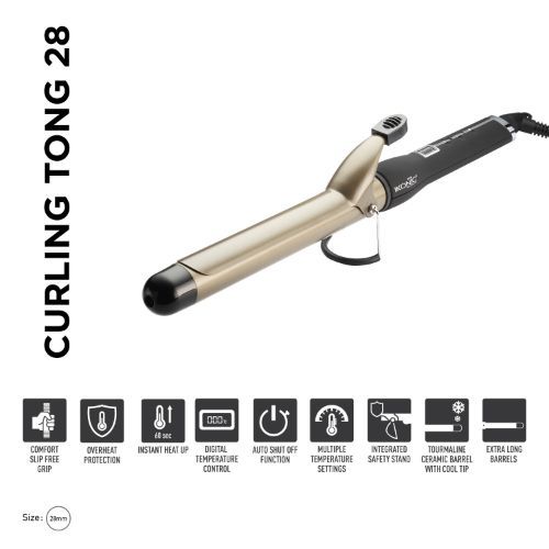 Ikonic CT-28 Curling Tong / Electric Hair Curler ( Barrel size - 28mm )