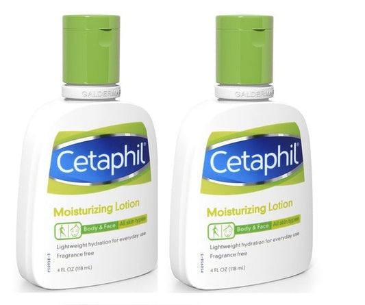 Cetaphil Moisturising Lotion for Face & Body, Hydrating Moisturizer for Normal & Dry Skin, Dermatologist Recommended 200ml ( 100ml x 2 )