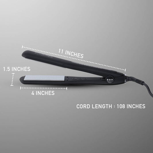 Ikonic Pro Titanium Shine Hair Straightener Black