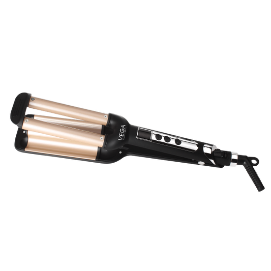 Vega Professional Pro Wave Styler Triple Barrel Hair Waver / Curler / Crimper - VPPMS-03